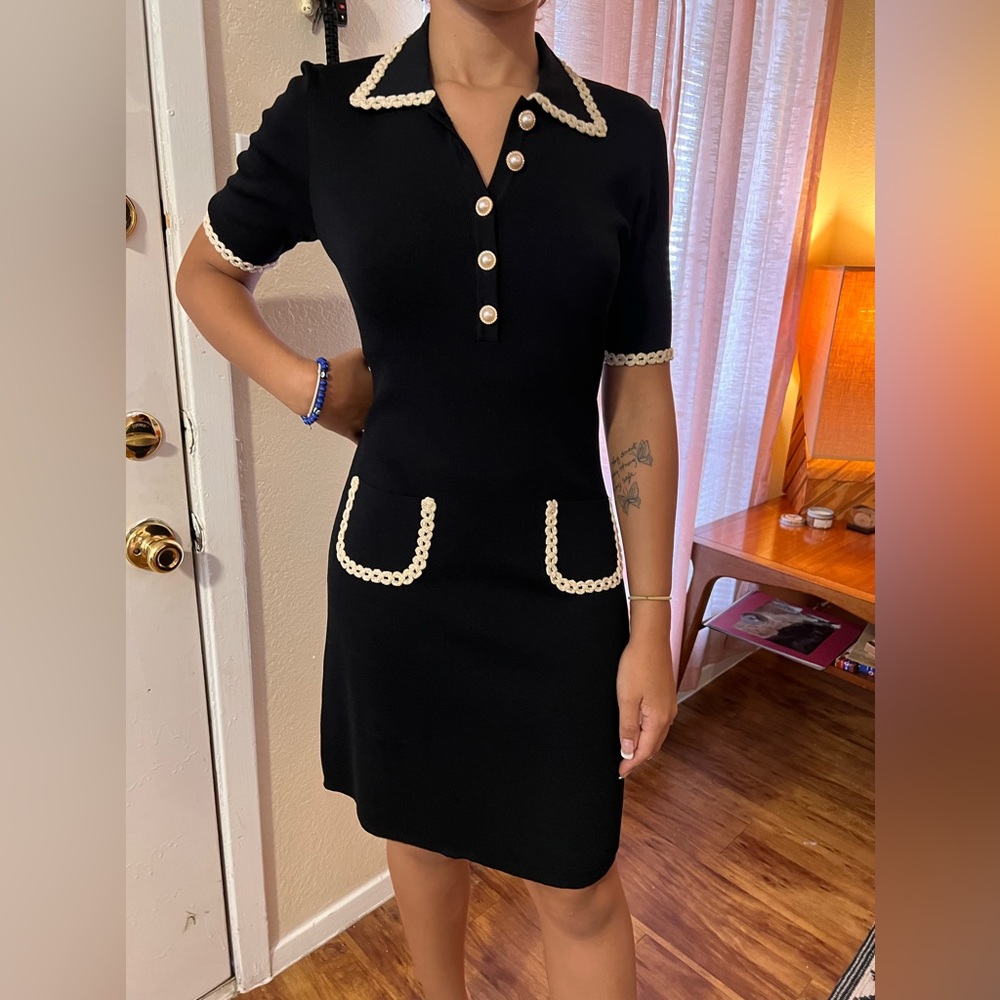 Alexia Admor Black and White Vintage inspired dress. Size Med